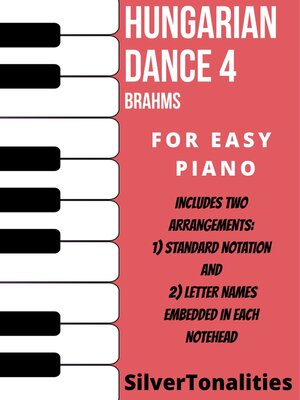 cover image of Hungarian Dance Number 4 Easy Piano Sheet Music Combo